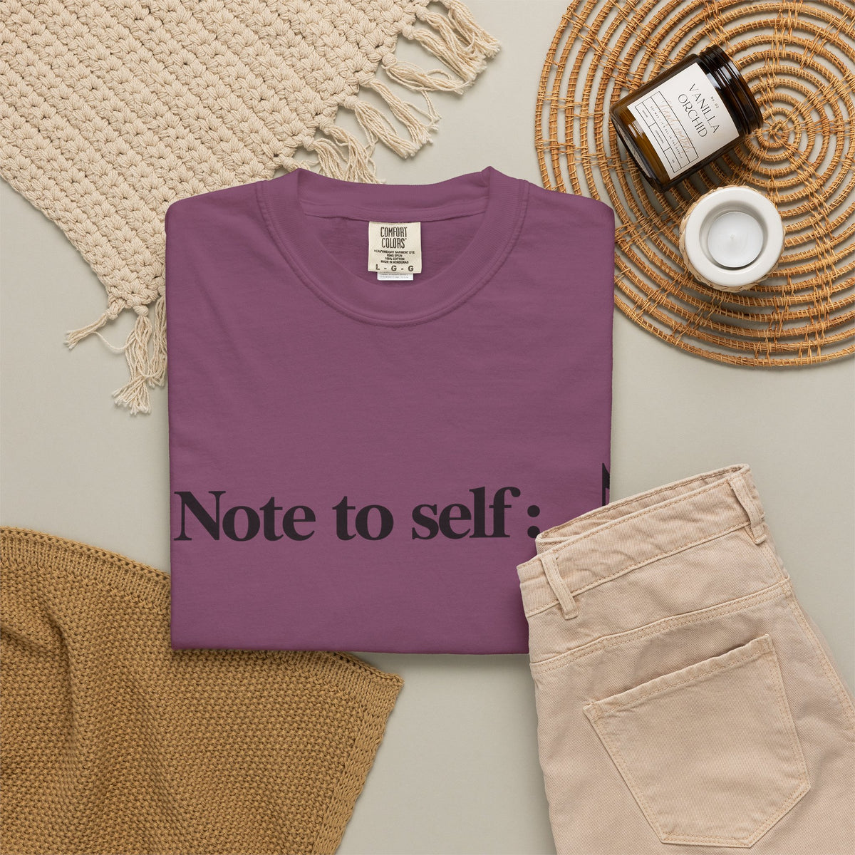 Note to Self T-Shirt — Minimalist Positive Reminder Tee