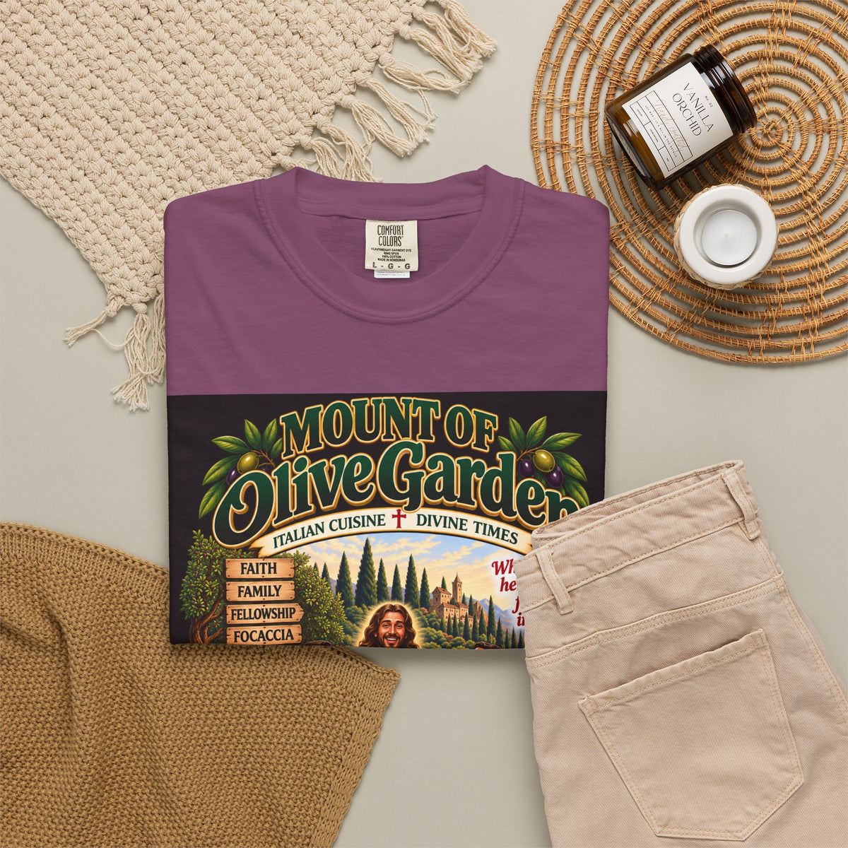 Mount of Olive Garden – Funny Italian Restaurant Parody T-Shirt