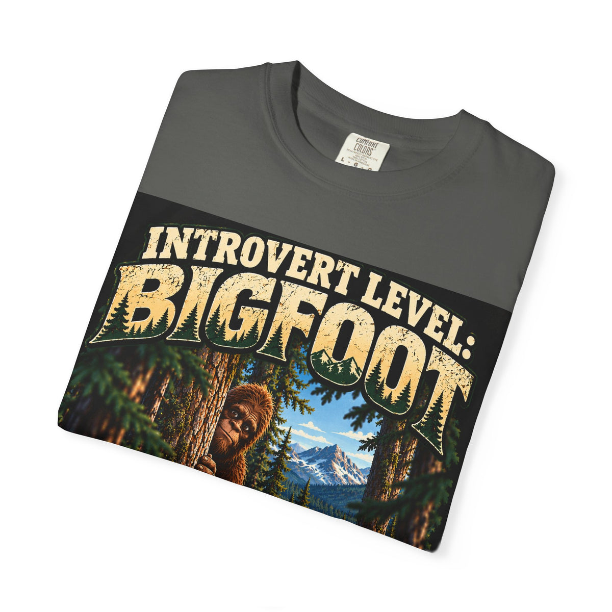 Introvert Level: Bigfoot – Funny Introvert Sasquatch T-Shirt