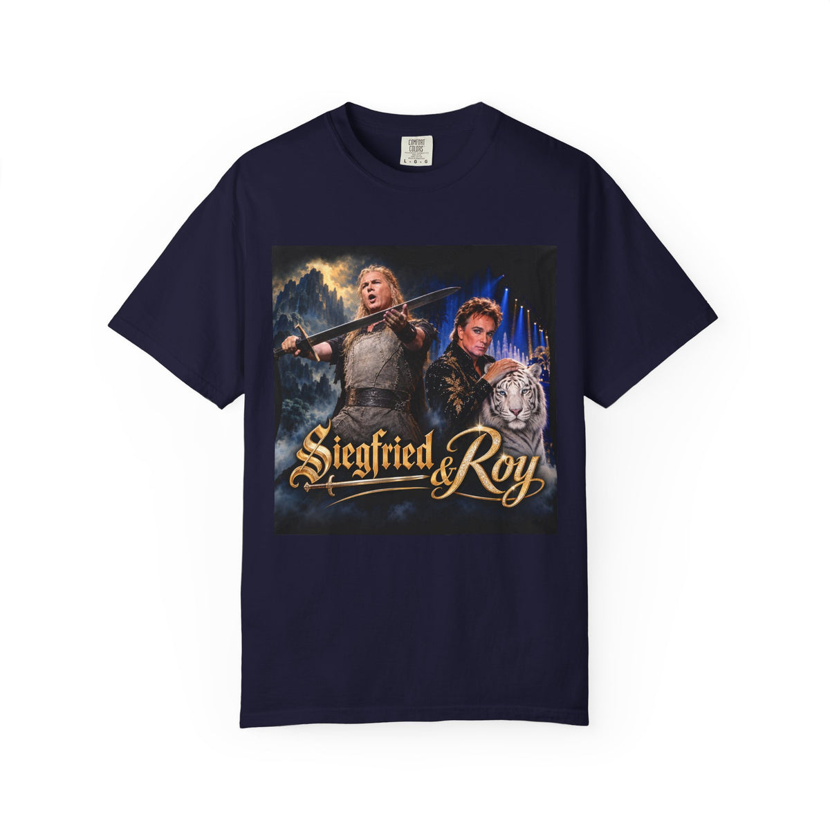 Siegfried & Roy – Funny Celebrity Mashup T-Shirt
