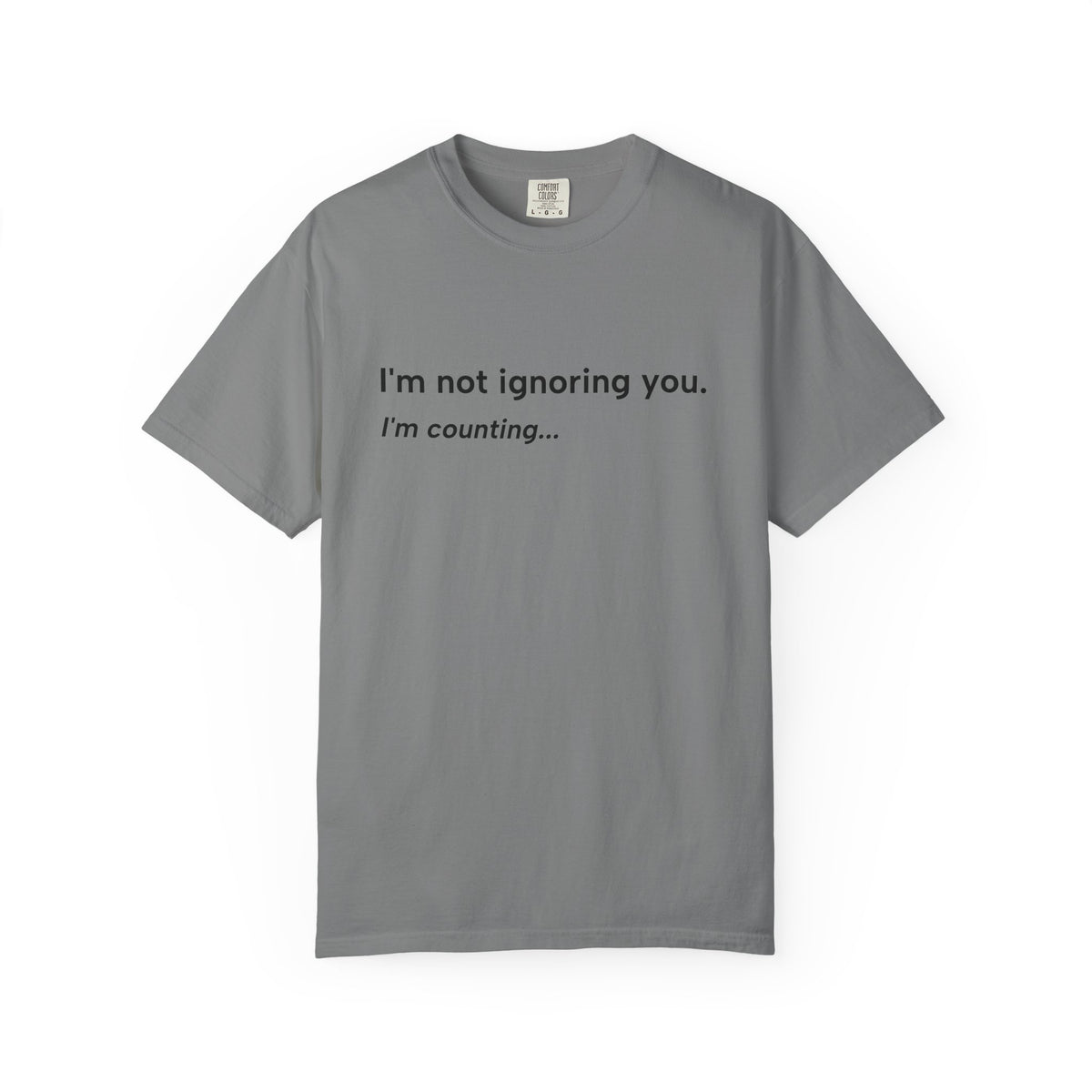 I'm Not Ignoring You, I'm Counting – Funny Musician T-Shirt