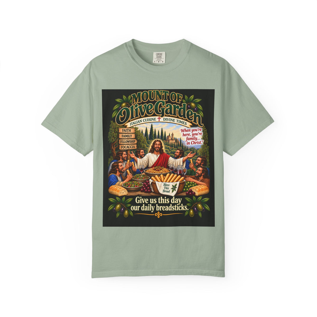 Mount of Olive Garden – Funny Italian Restaurant Parody T-Shirt