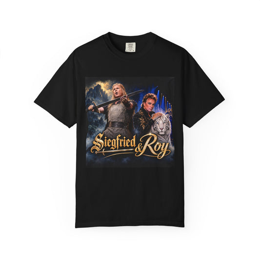Siegfried & Roy – Funny Celebrity Mashup T-Shirt