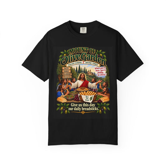 Mount of Olive Garden – Funny Italian Restaurant Parody T-Shirt
