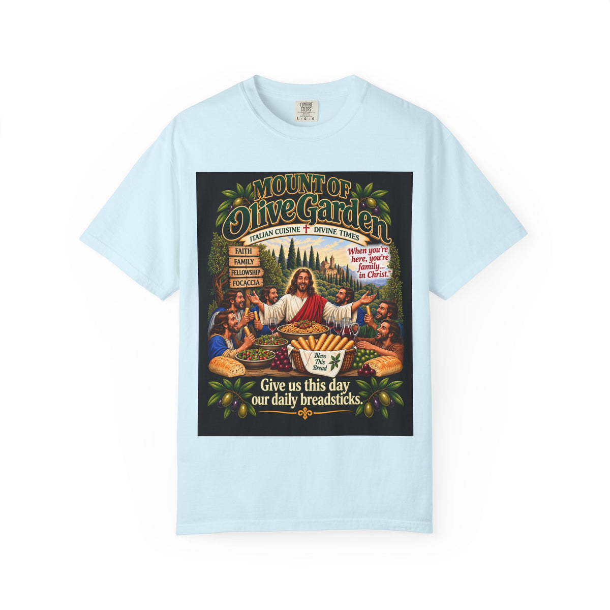Mount of Olive Garden – Funny Italian Restaurant Parody T-Shirt