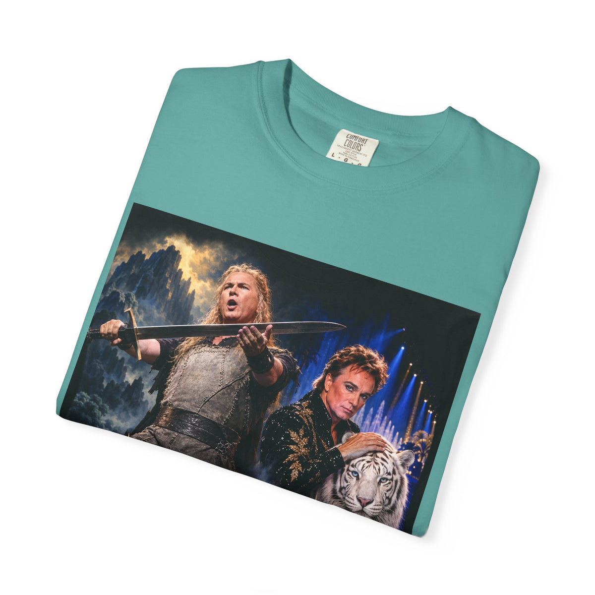 Siegfried & Roy – Funny Celebrity Mashup T-Shirt