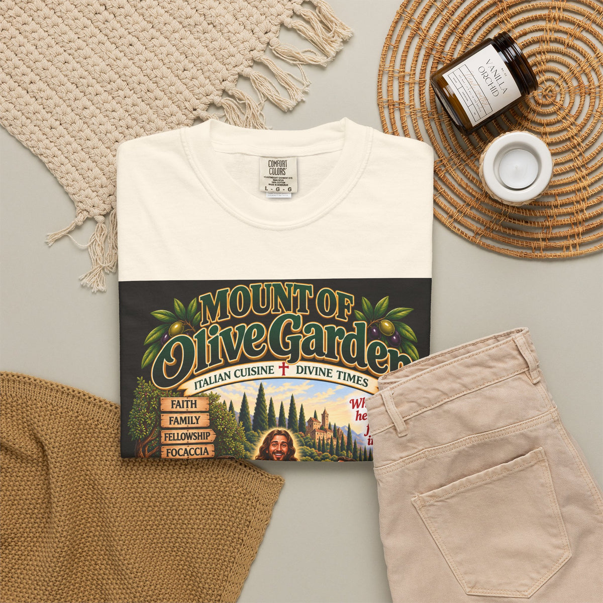 Mount of Olive Garden – Funny Italian Restaurant Parody T-Shirt