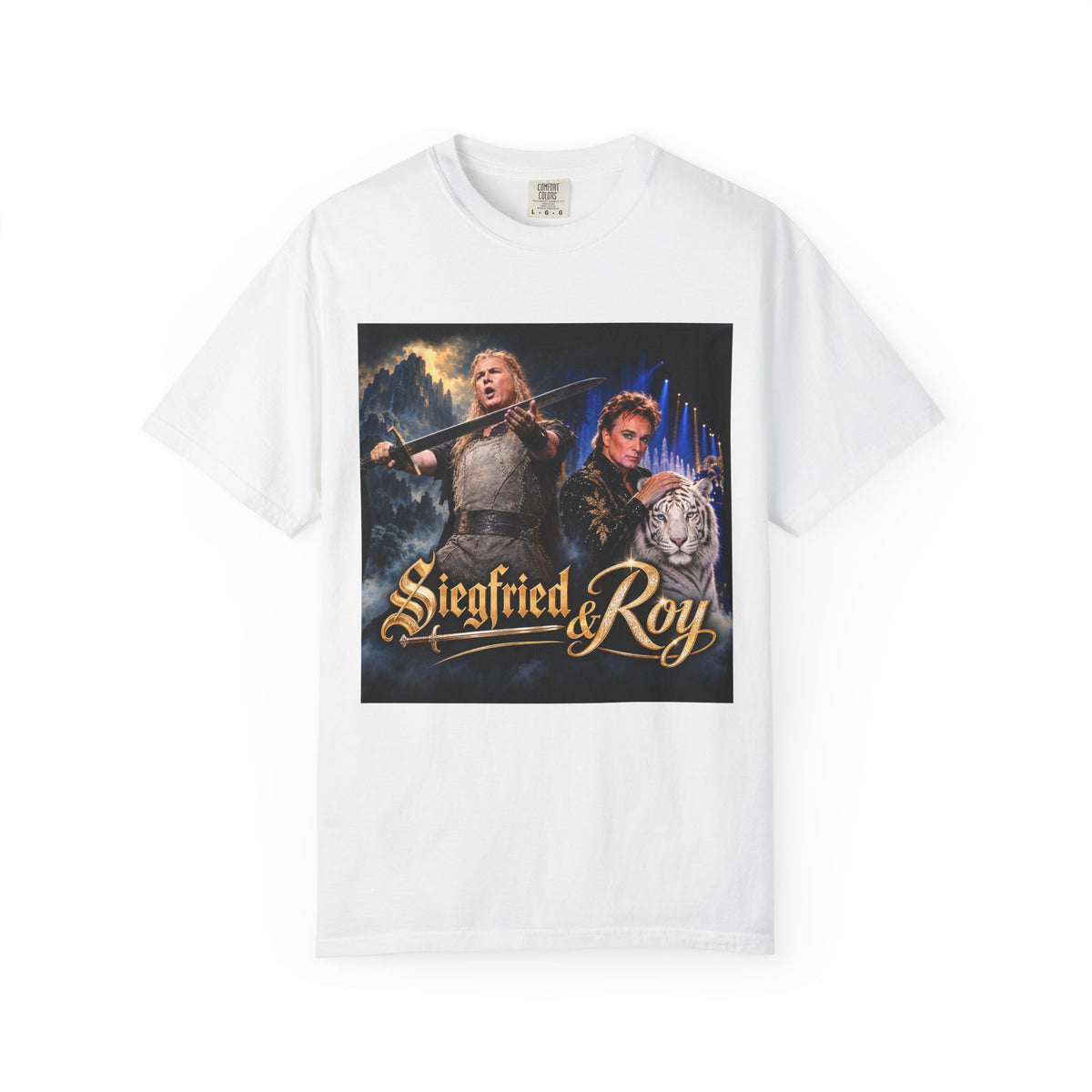 Siegfried & Roy – Funny Celebrity Mashup T-Shirt
