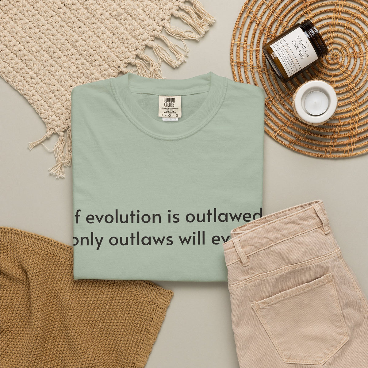If Evolution Is Outlawed – Funny Evolution T-Shirt