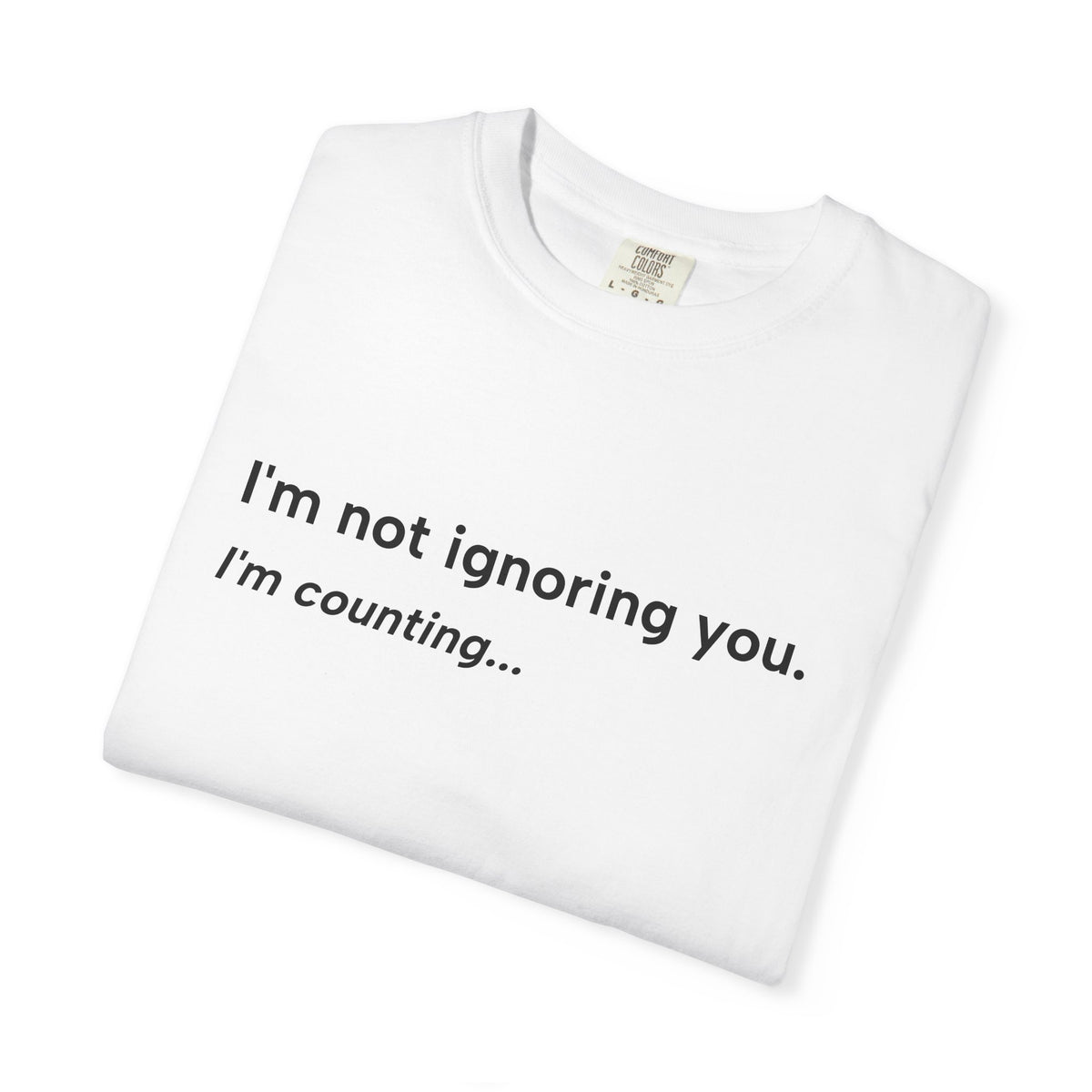 I'm Not Ignoring You, I'm Counting – Funny Musician T-Shirt