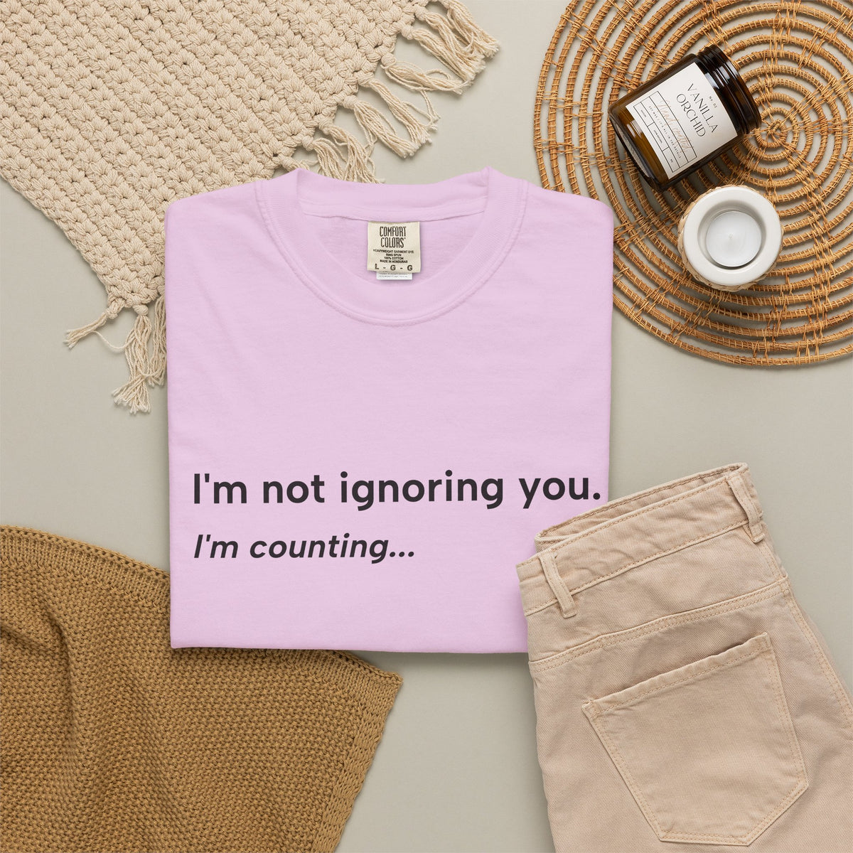 I'm Not Ignoring You, I'm Counting – Funny Musician T-Shirt