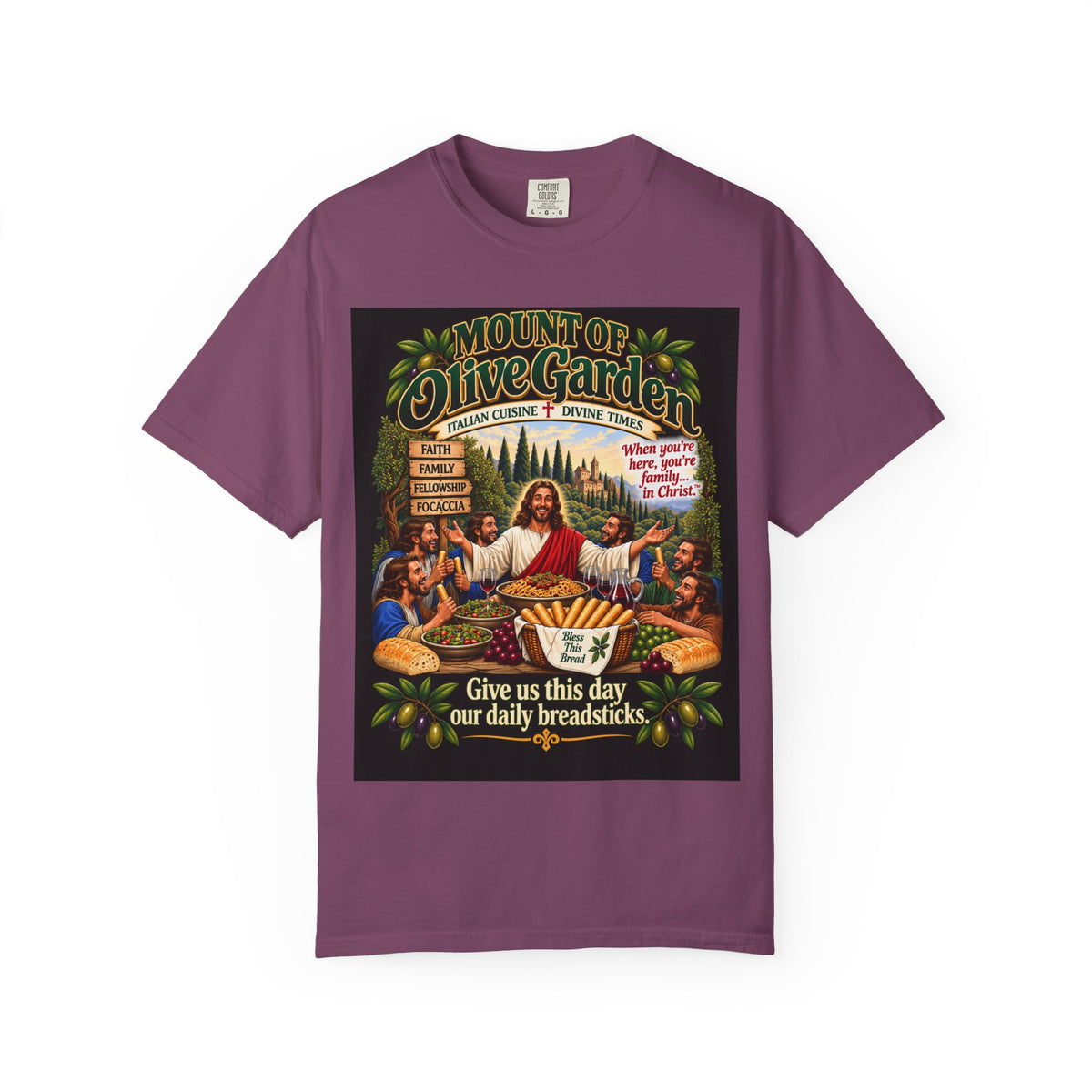 Mount of Olive Garden – Funny Italian Restaurant Parody T-Shirt