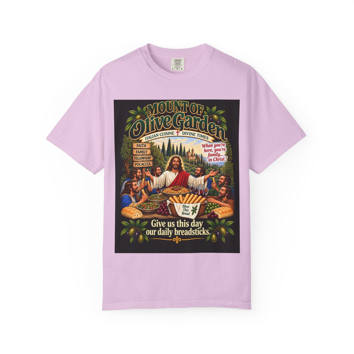 Mount of Olive Garden – Funny Italian Restaurant Parody T-Shirt