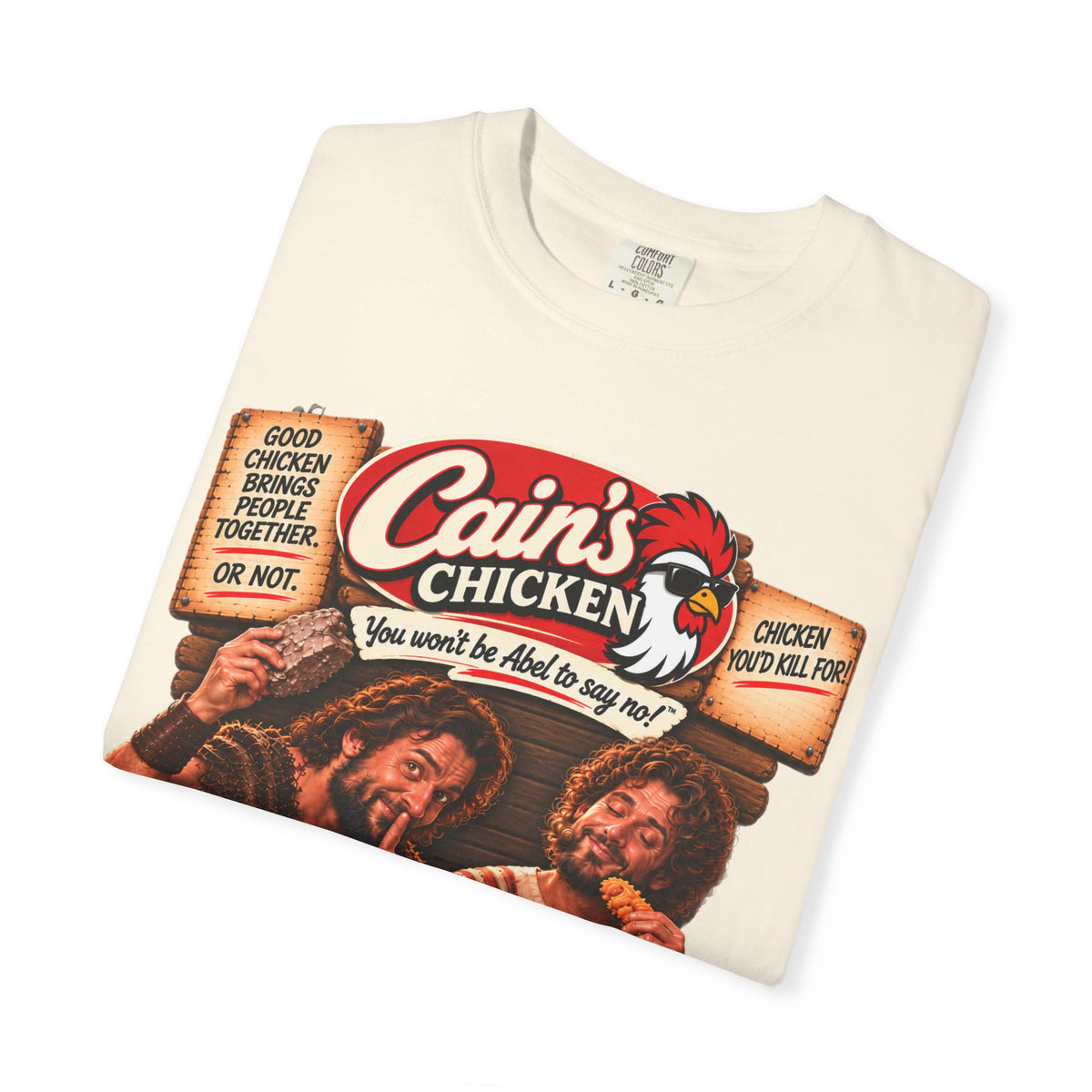 Cain's Chicken – You Won't Be Abel to Say No! Funny Biblical T-Shirt