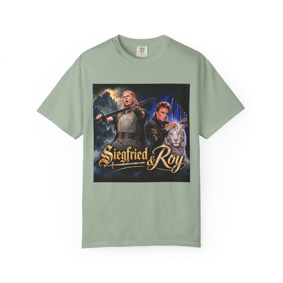 Siegfried & Roy – Funny Celebrity Mashup T-Shirt