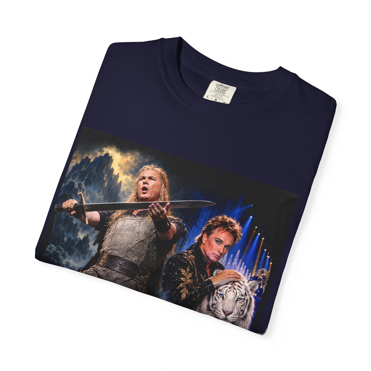 Siegfried & Roy – Funny Celebrity Mashup T-Shirt