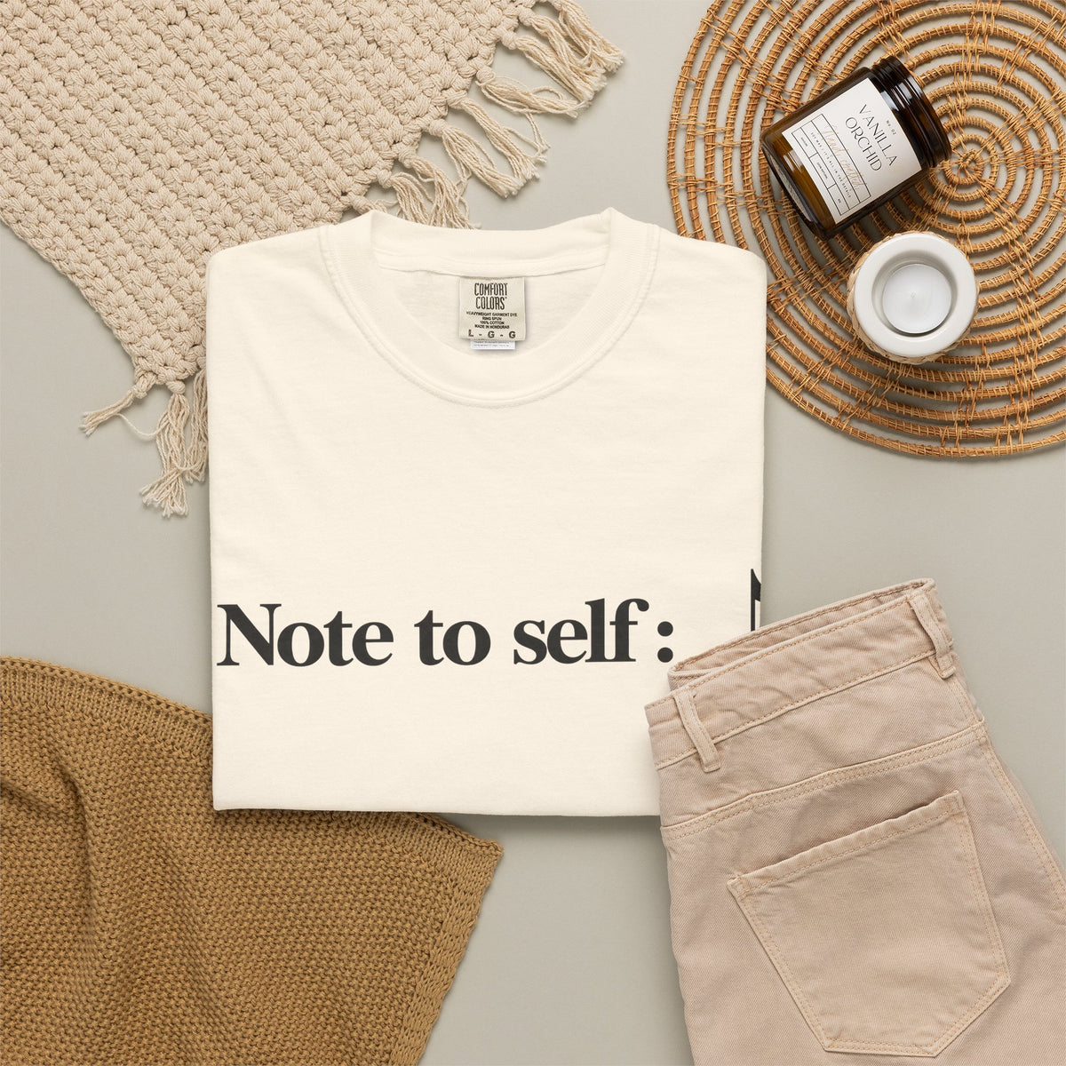 Note to Self T-Shirt — Minimalist Positive Reminder Tee