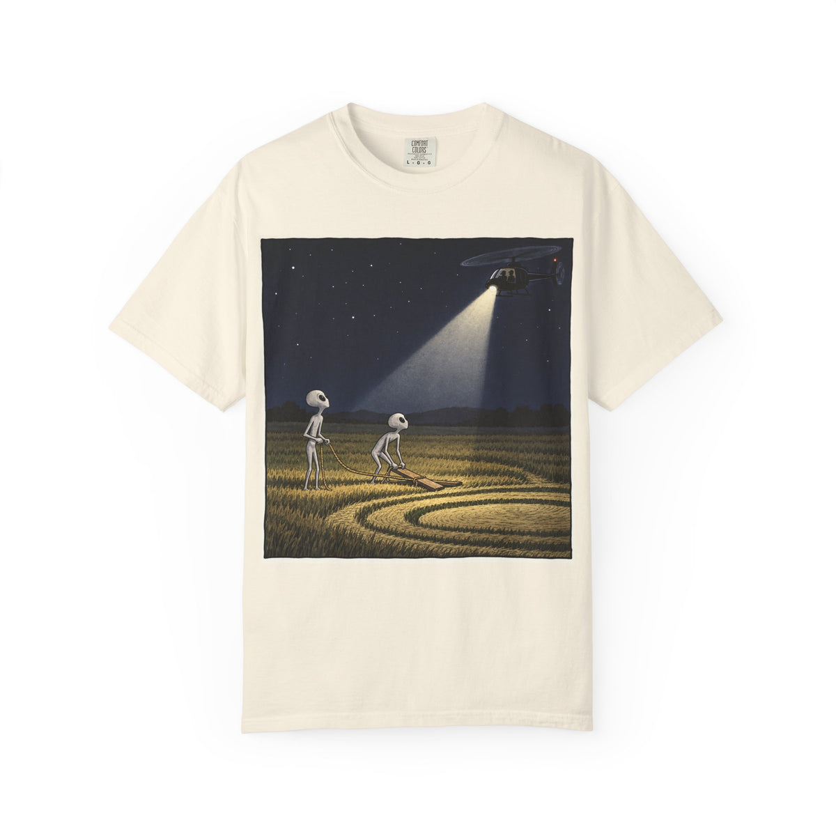 Caught Making Crop Circles – Funny Alien UFO Conspiracy T-Shirt