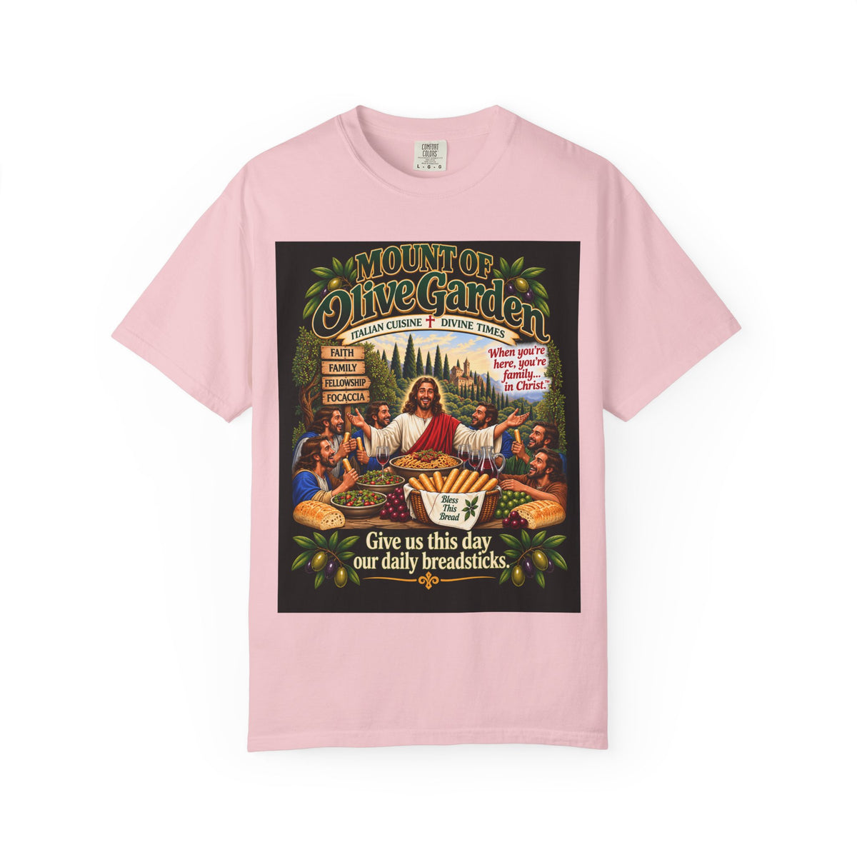 Mount of Olive Garden – Funny Italian Restaurant Parody T-Shirt
