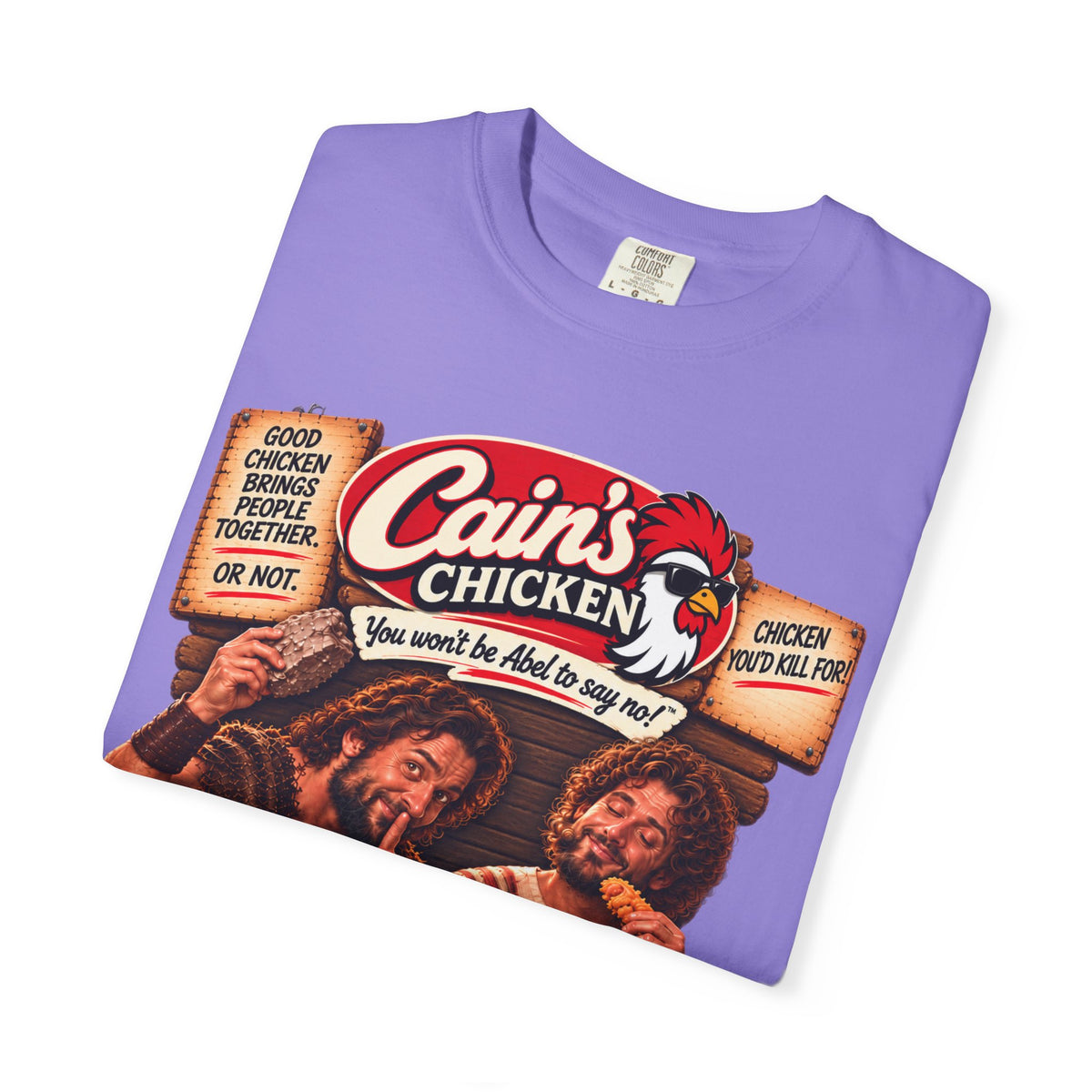 Cain's Chicken – You Won't Be Abel to Say No! Funny Biblical T-Shirt