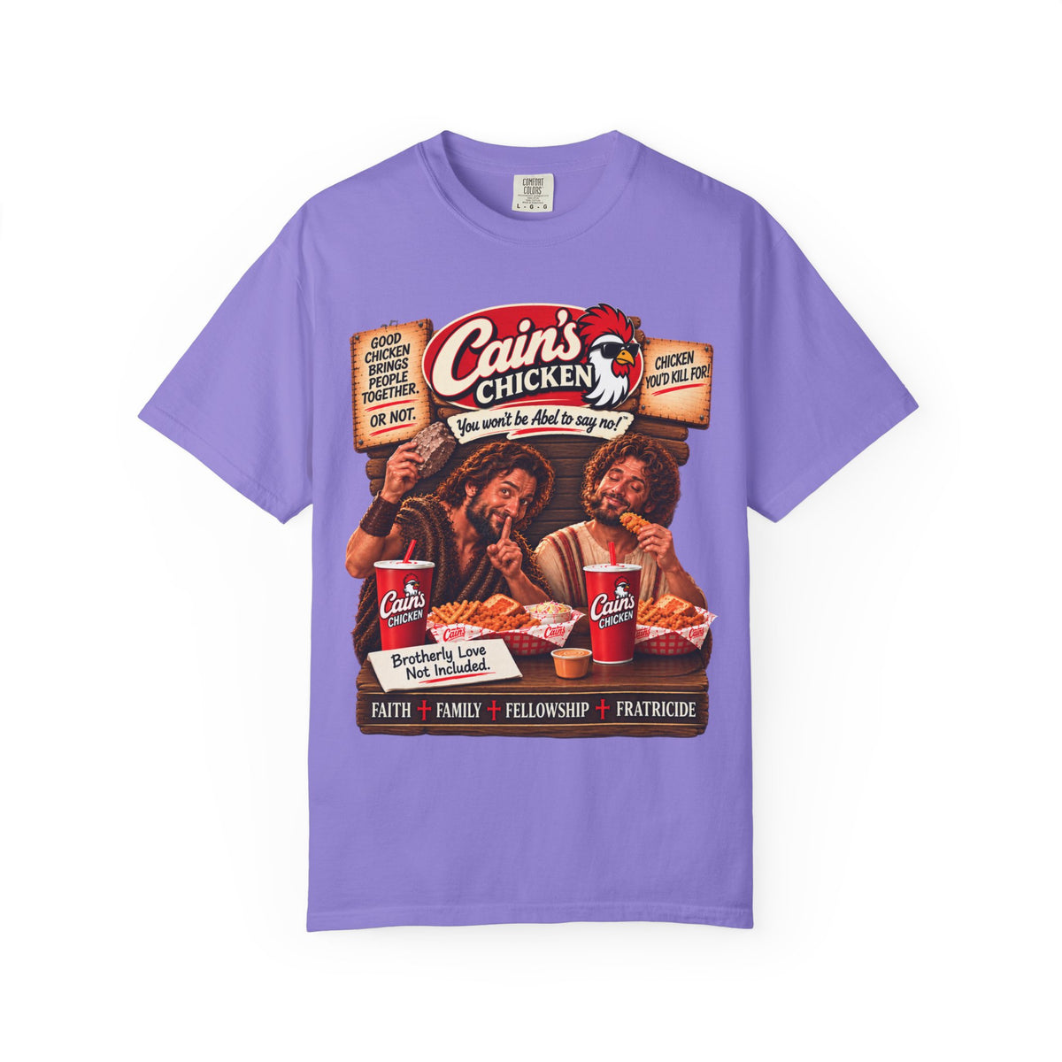 Cain's Chicken – You Won't Be Abel to Say No! Funny Biblical T-Shirt