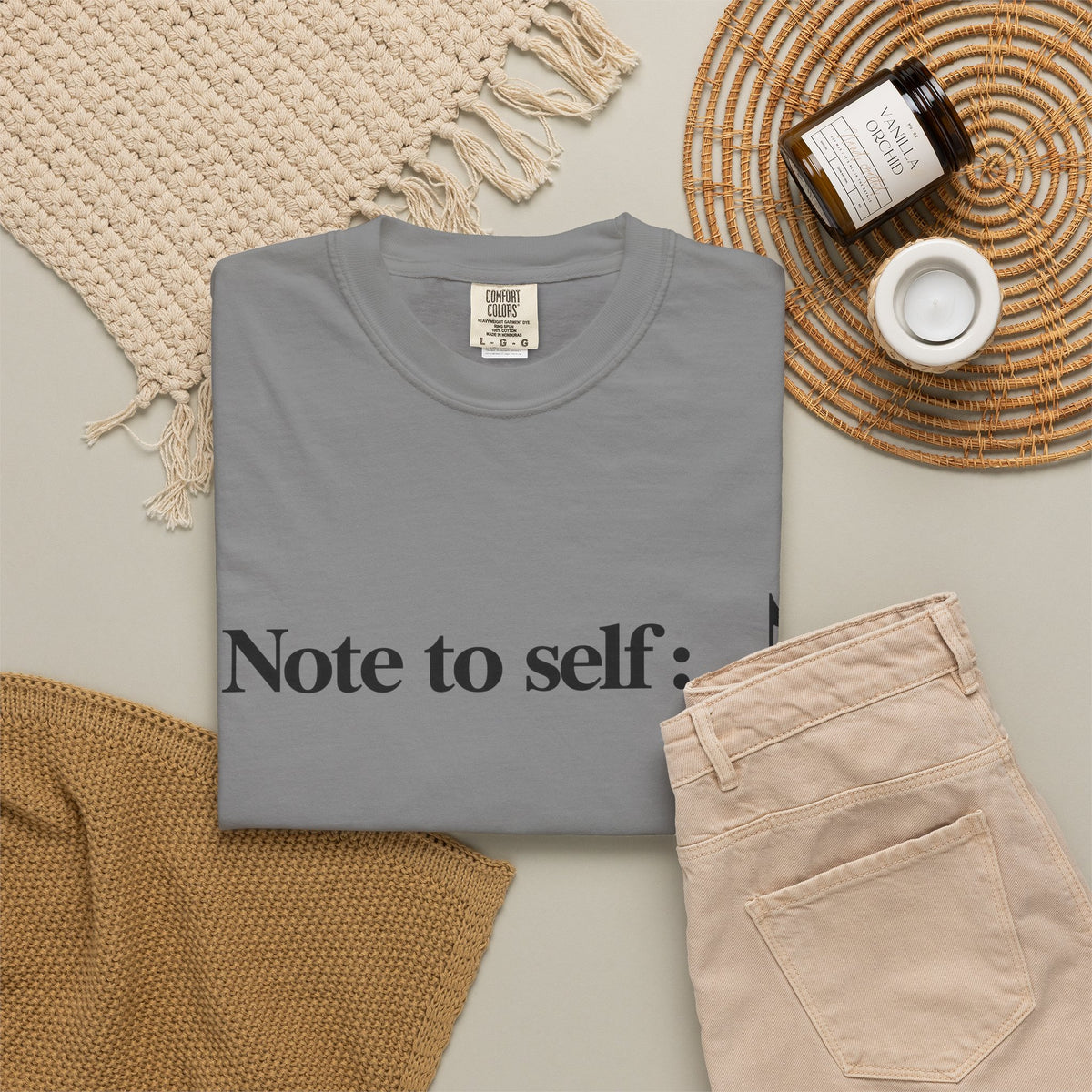 Note to Self T-Shirt — Minimalist Positive Reminder Tee