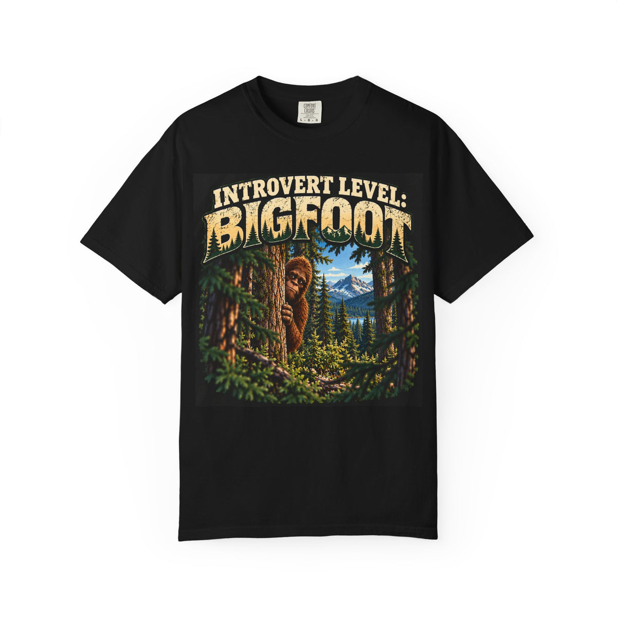 Introvert Level: Bigfoot – Funny Introvert Sasquatch T-Shirt