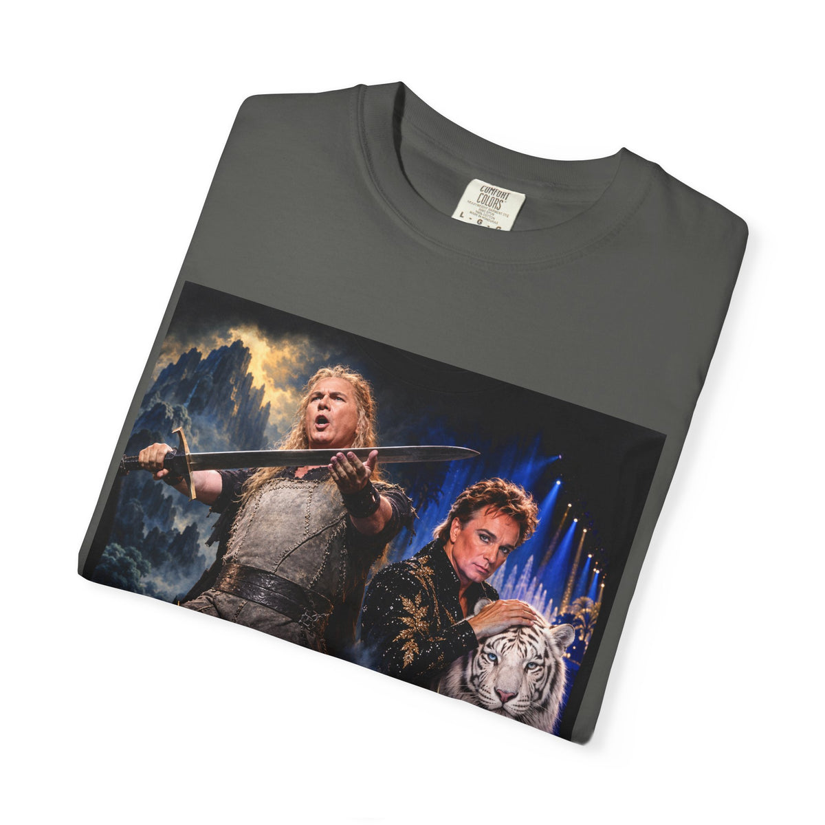 Siegfried & Roy – Funny Celebrity Mashup T-Shirt