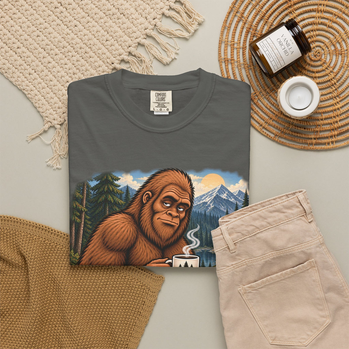 Without Coffee I'm a Little Hard to Find – Funny Bigfoot T-Shirt