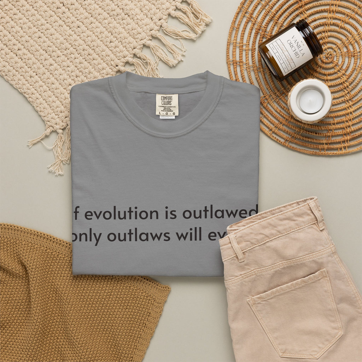 If Evolution Is Outlawed – Funny Evolution T-Shirt