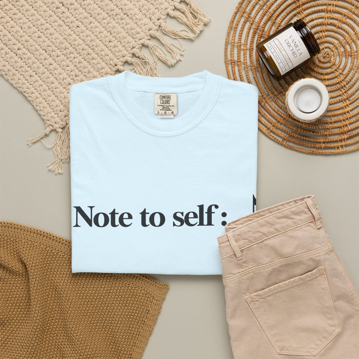 Note to Self T-Shirt — Minimalist Positive Reminder Tee