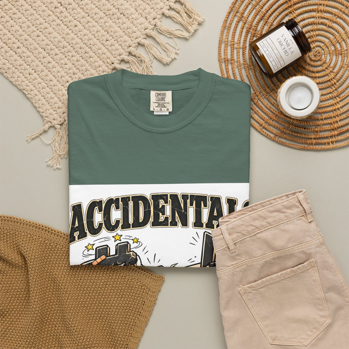 Accidentals Happen T-Shirt — Music Note Cartoon Graphic Tee