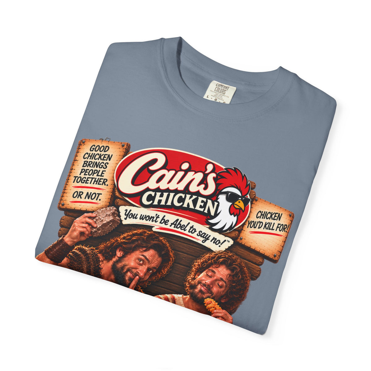 Cain's Chicken – You Won't Be Abel to Say No! Funny Biblical T-Shirt