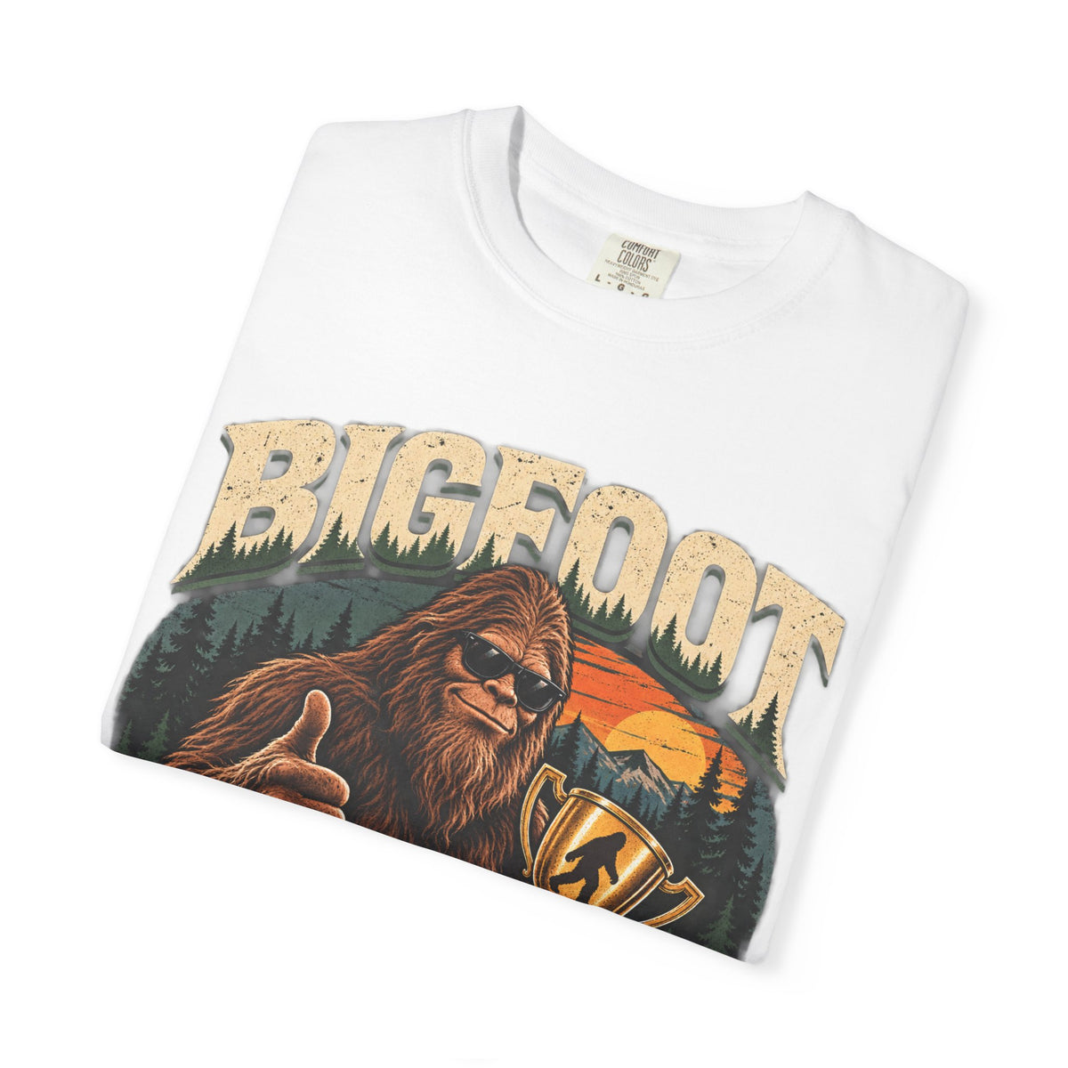 Bigfoot: Undefeated Hide-and-Seek Champion – Funny Sasquatch T-Shirt