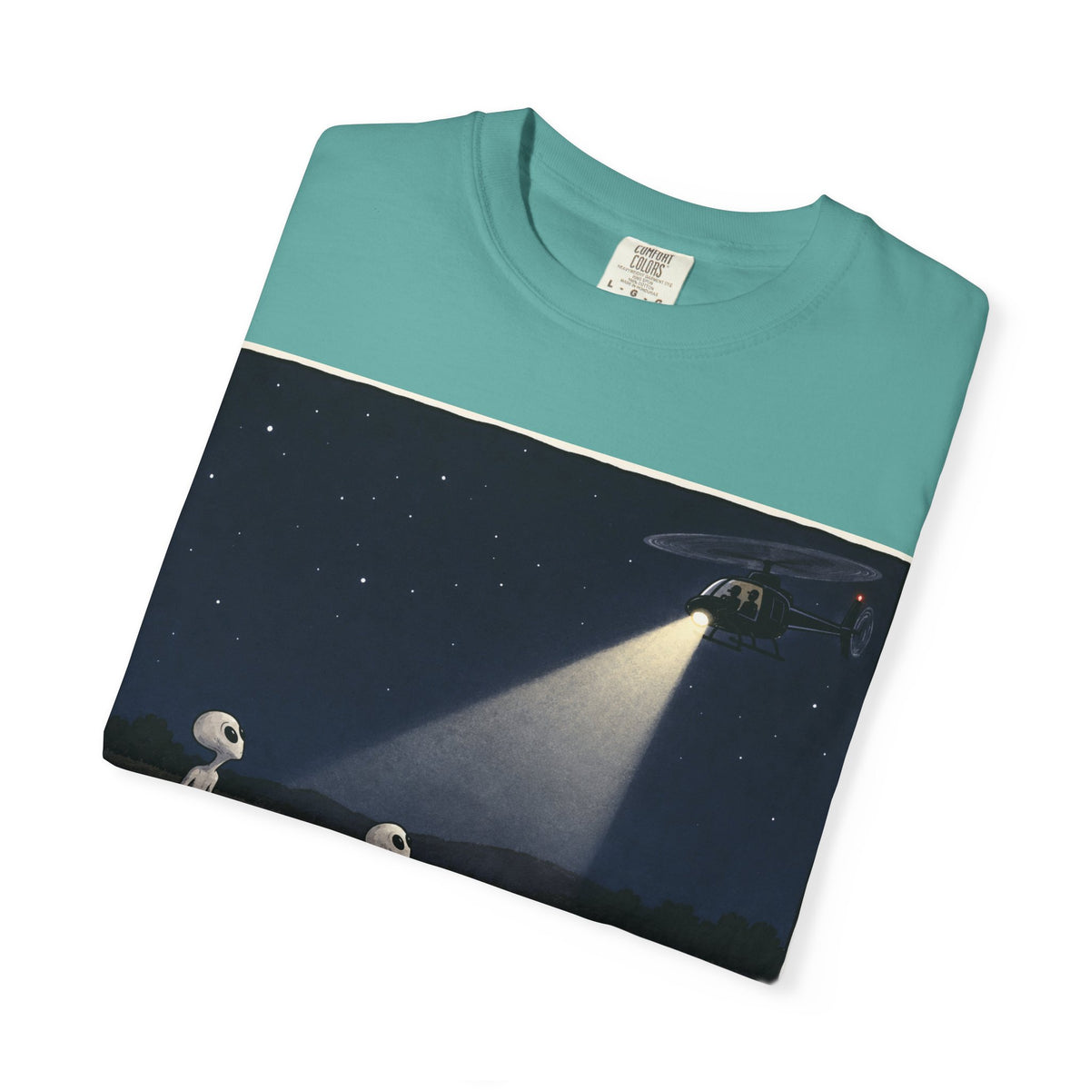 Caught Making Crop Circles – Funny Alien UFO Conspiracy T-Shirt