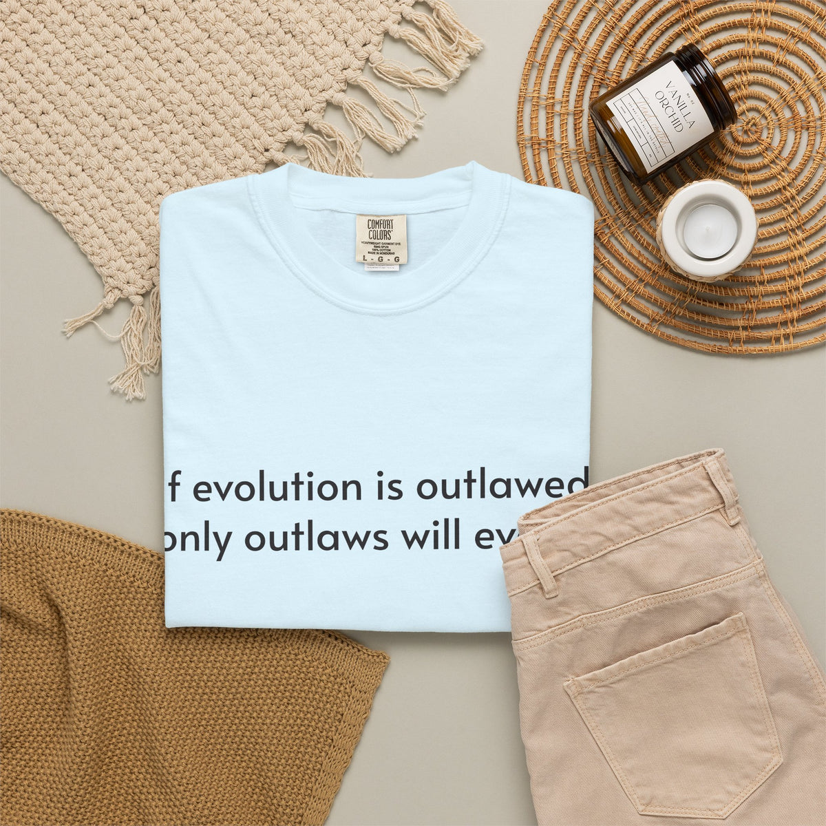 If Evolution Is Outlawed – Funny Evolution T-Shirt