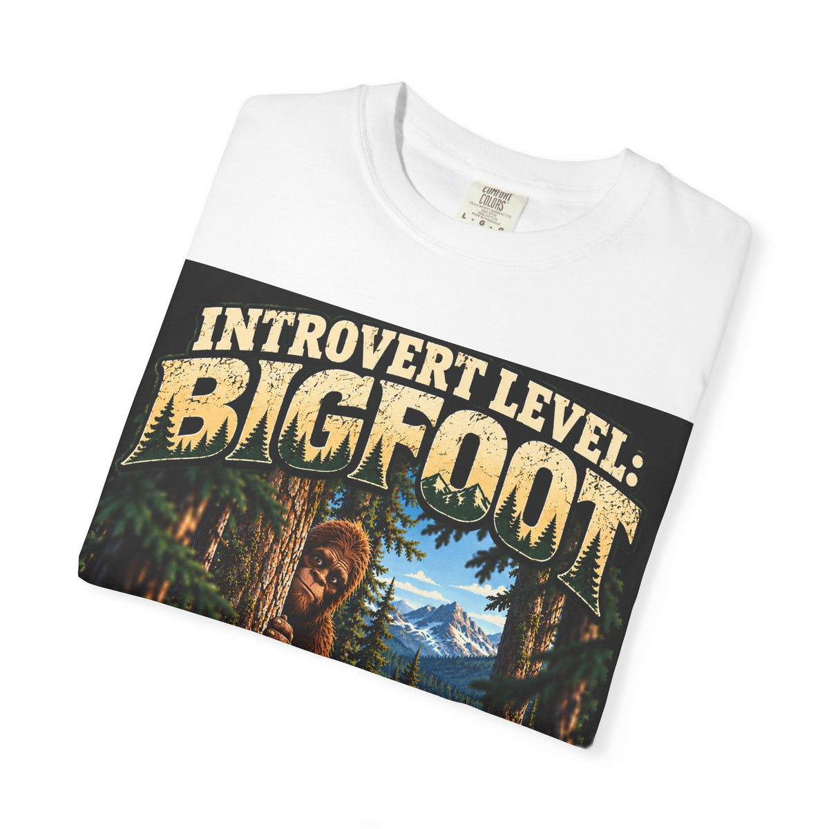 Introvert Level: Bigfoot – Funny Introvert Sasquatch T-Shirt