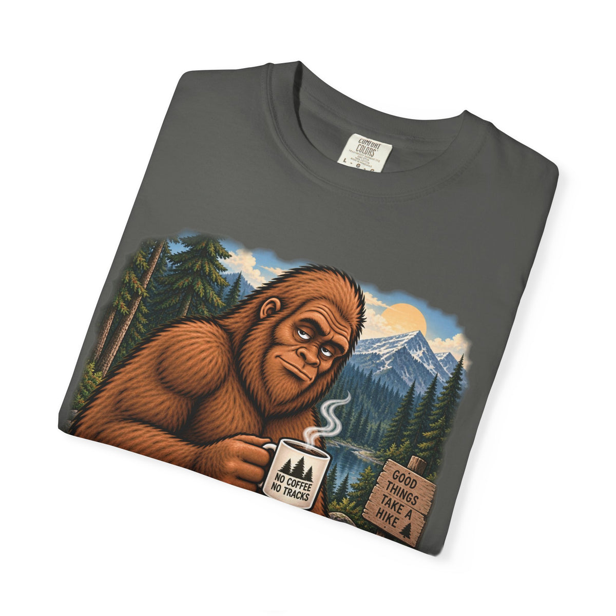 Without Coffee I'm a Little Hard to Find – Funny Bigfoot T-Shirt