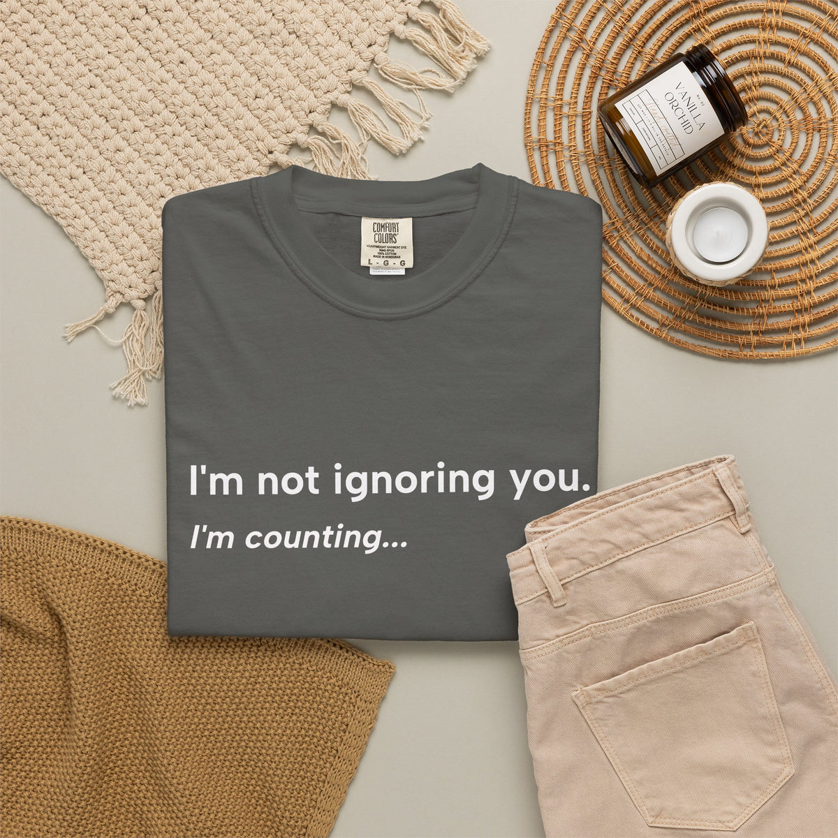 I'm Not Ignoring You, I'm Counting – Funny Musician T-Shirt