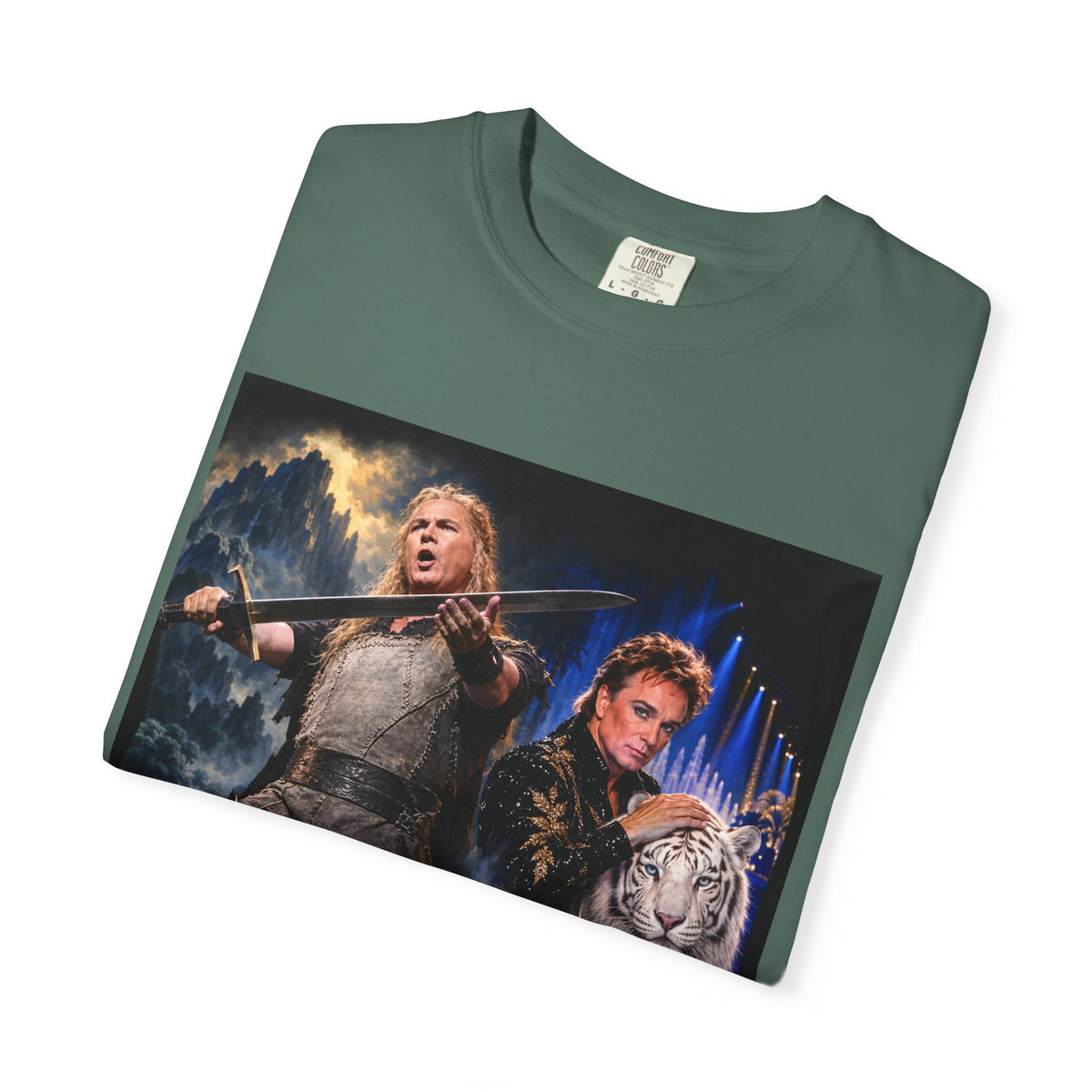 Siegfried & Roy – Funny Celebrity Mashup T-Shirt