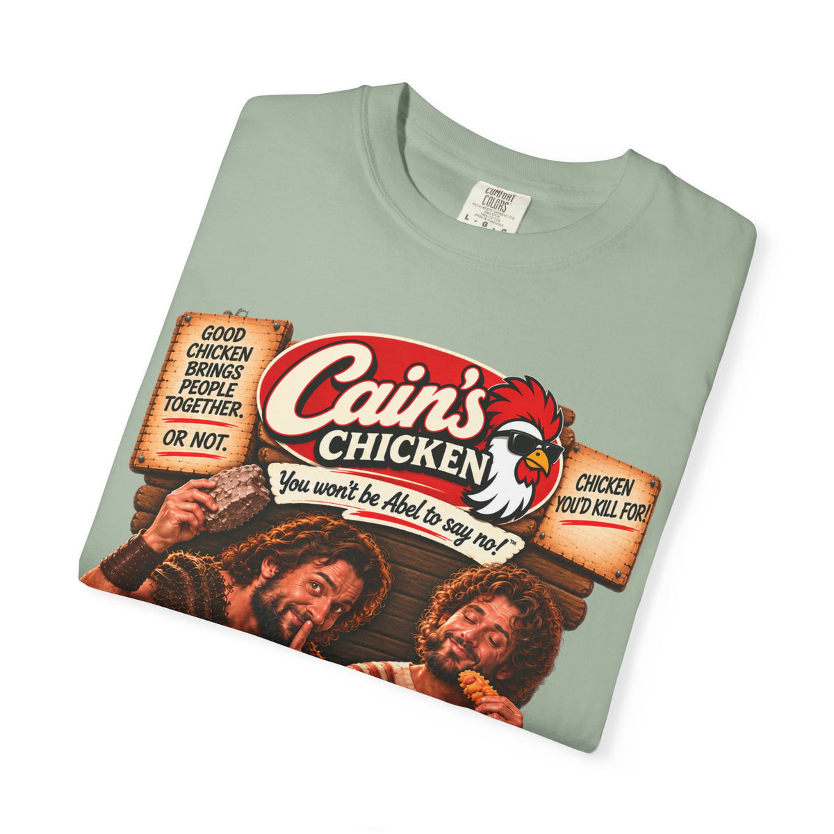 Cain's Chicken – You Won't Be Abel to Say No! Funny Biblical T-Shirt