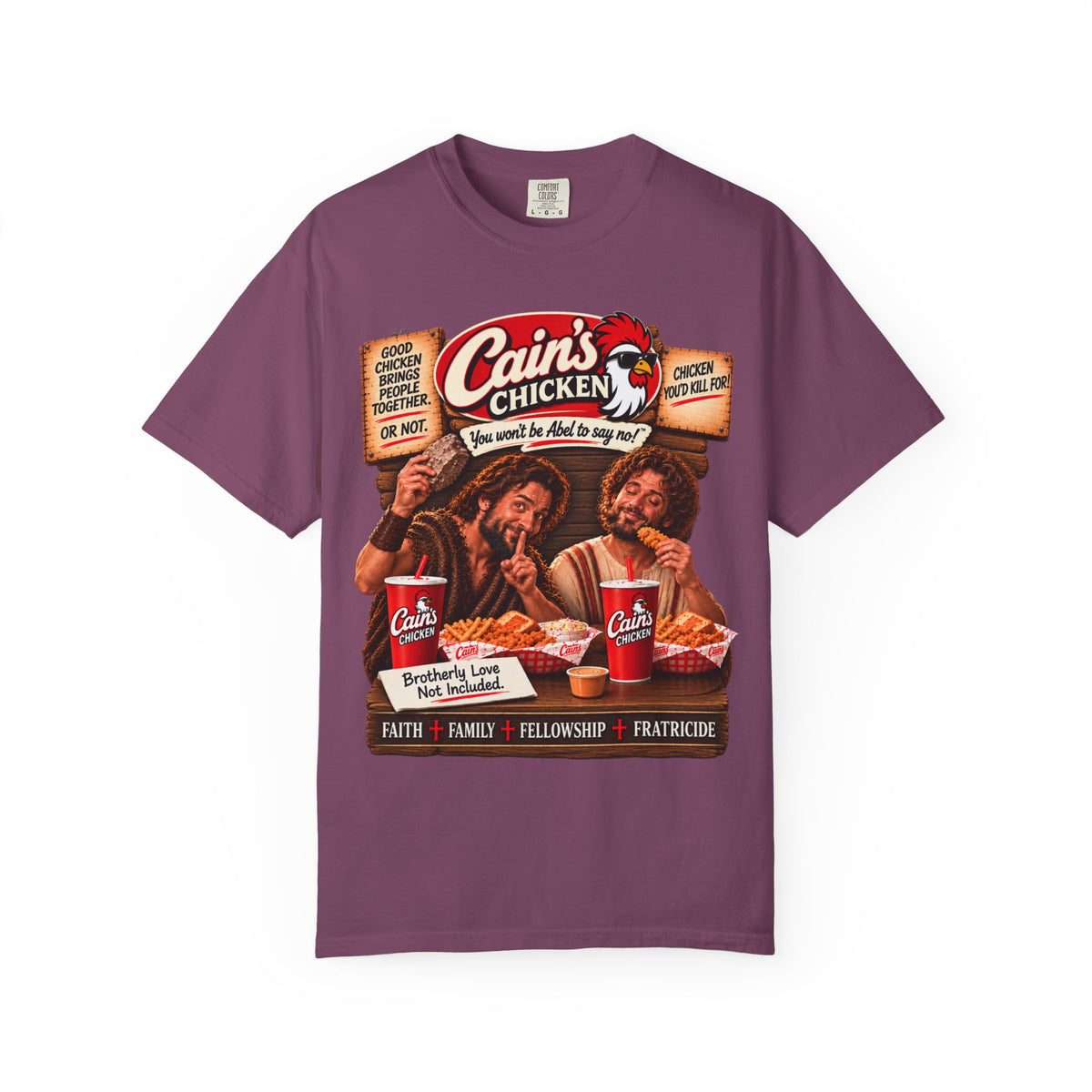 Cain's Chicken – You Won't Be Abel to Say No! Funny Biblical T-Shirt