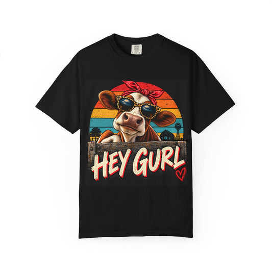Hey Gurl – Funny Cow T-Shirt