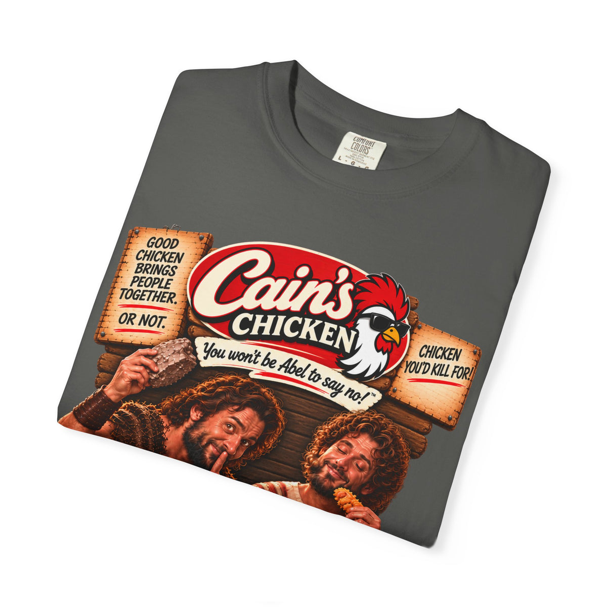 Cain's Chicken – You Won't Be Abel to Say No! Funny Biblical T-Shirt