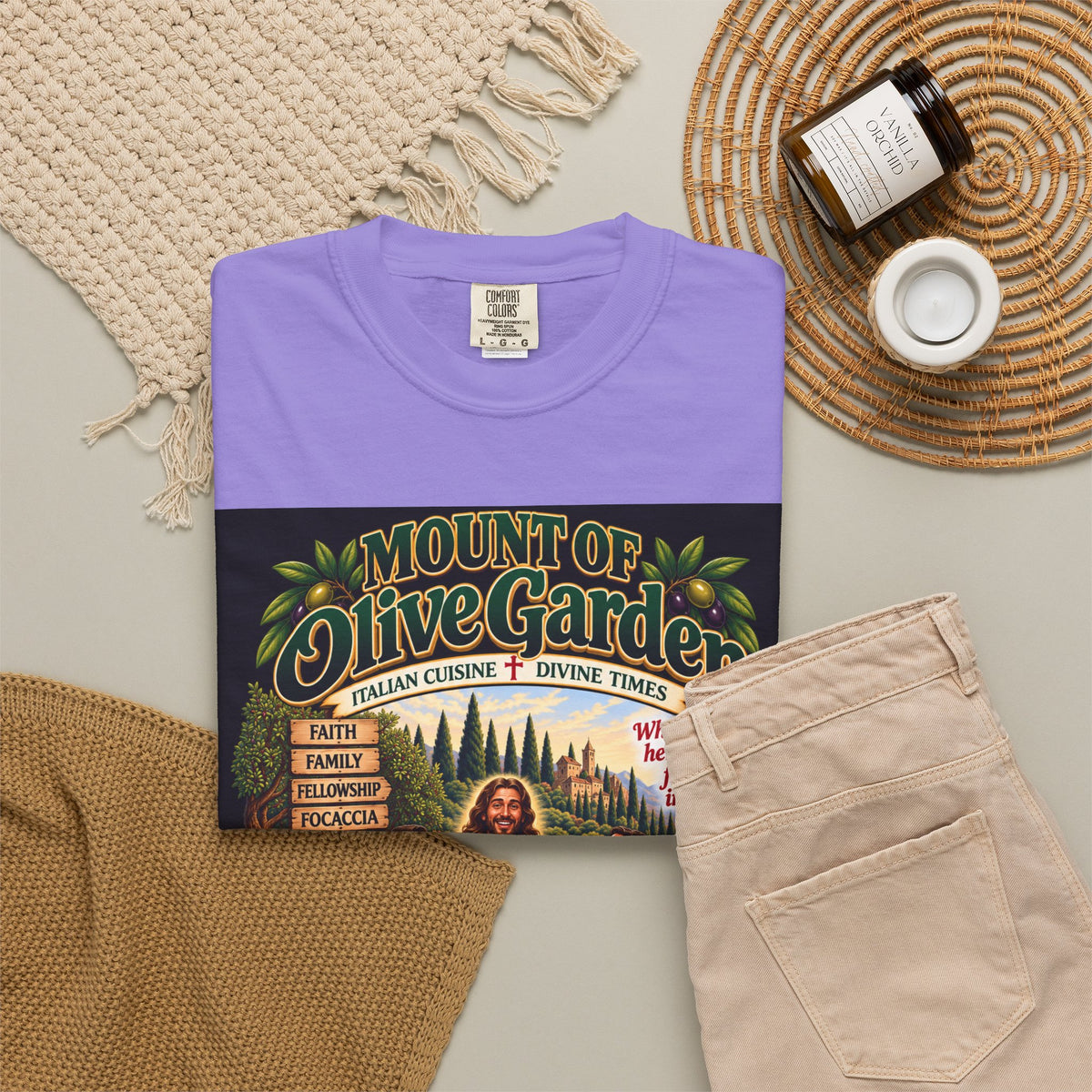 Mount of Olive Garden – Funny Italian Restaurant Parody T-Shirt