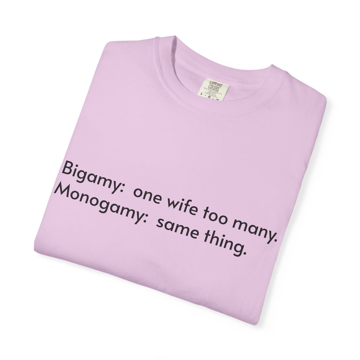 Bigamy & Monogamy – Funny Marriage T-Shirt