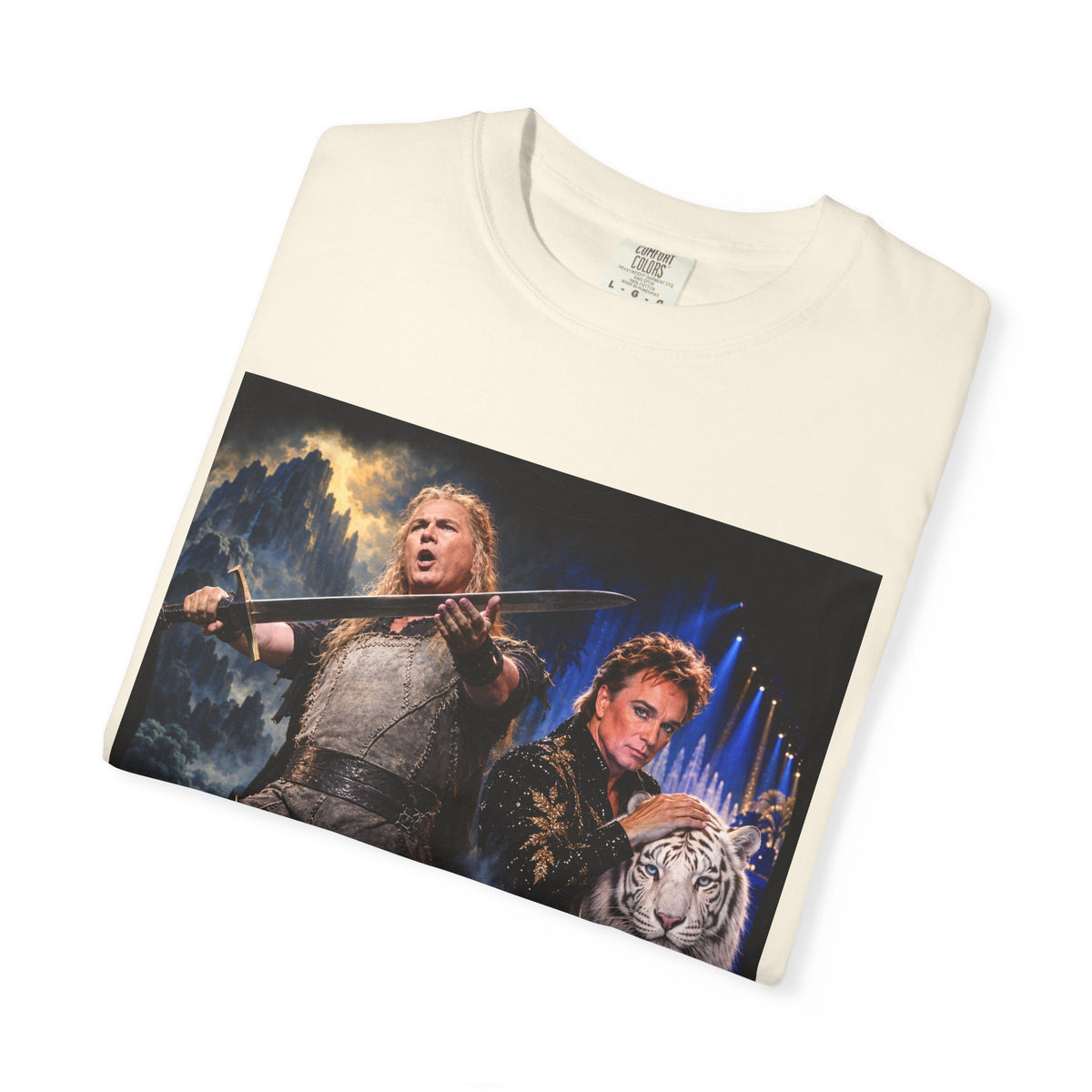Siegfried & Roy – Funny Celebrity Mashup T-Shirt