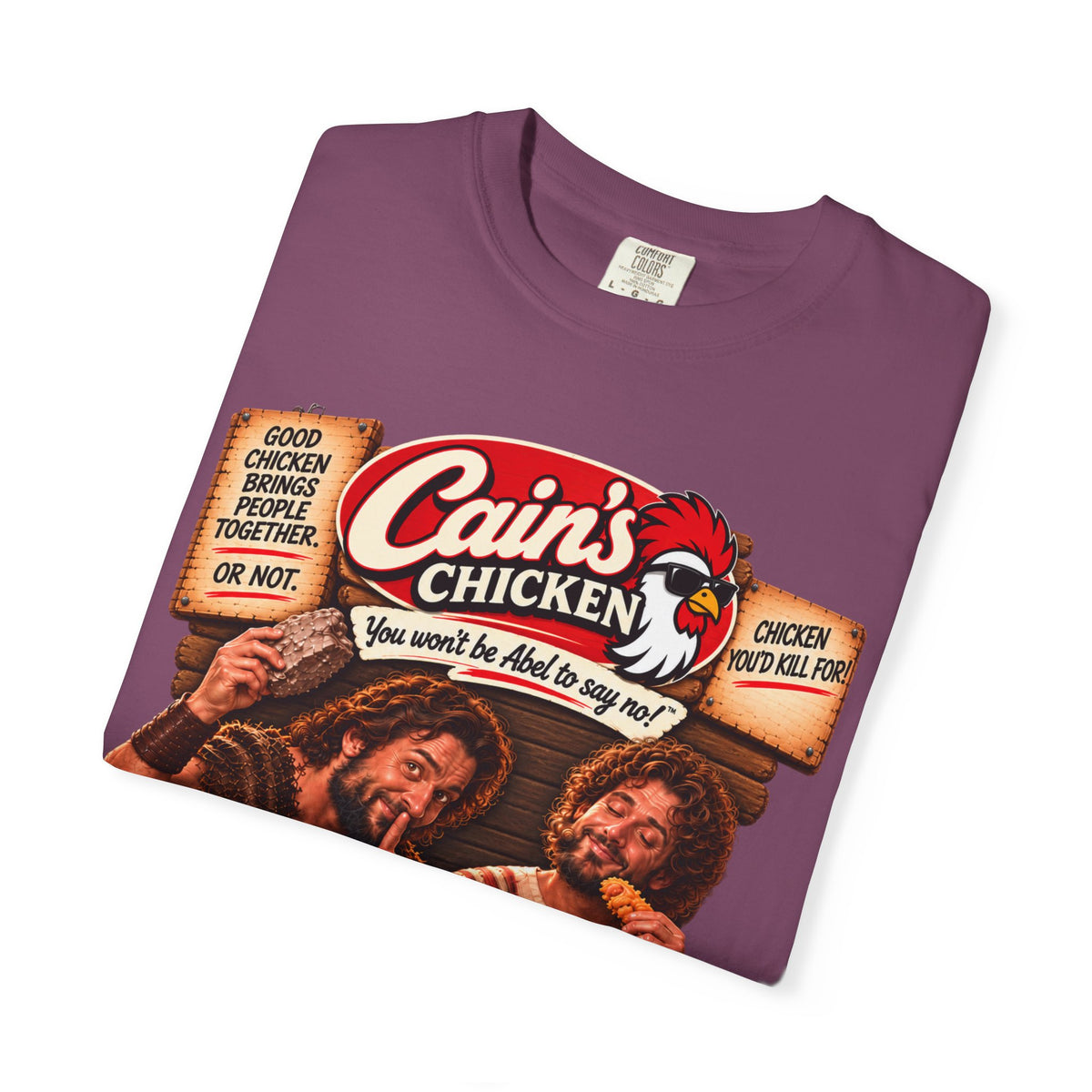 Cain's Chicken – You Won't Be Abel to Say No! Funny Biblical T-Shirt