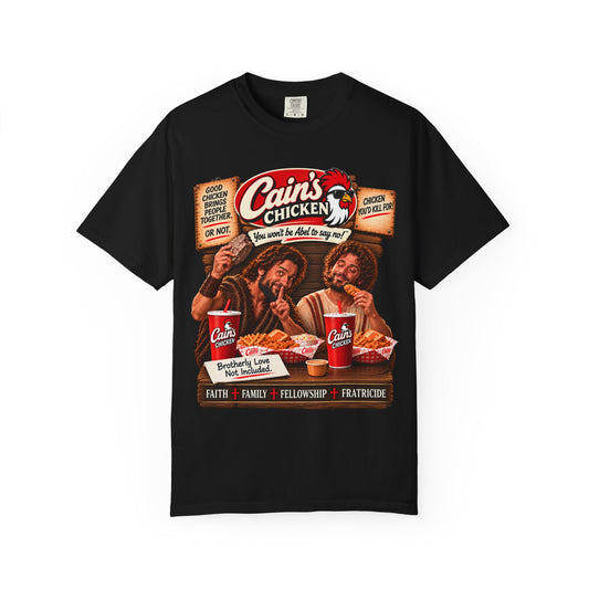 Cain's Chicken – You Won't Be Abel to Say No! Funny Biblical T-Shirt