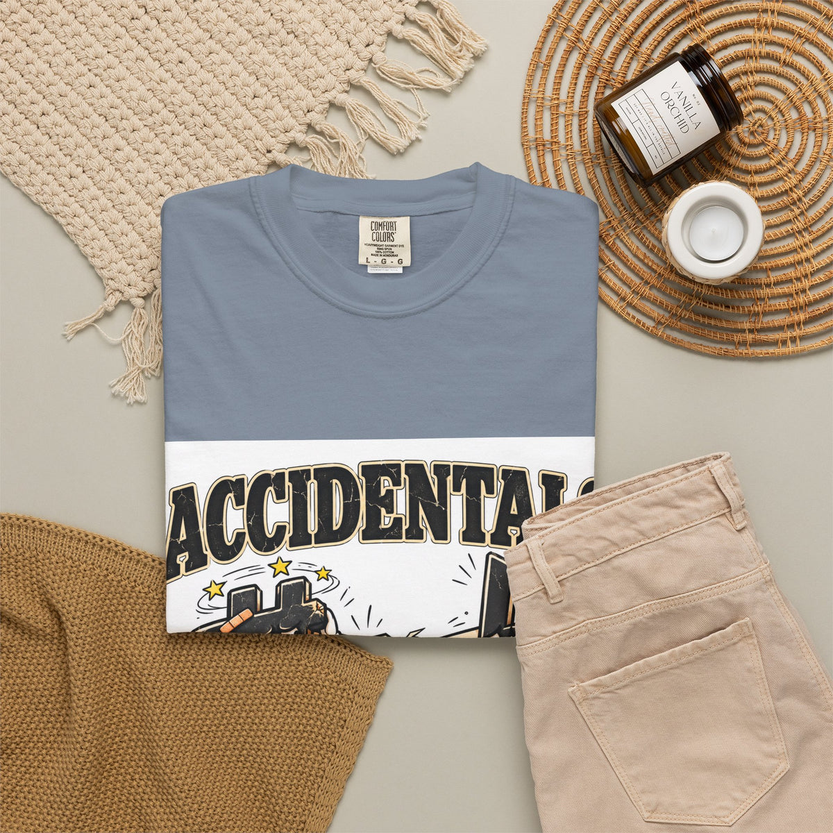 Accidentals Happen T-Shirt — Music Note Cartoon Graphic Tee